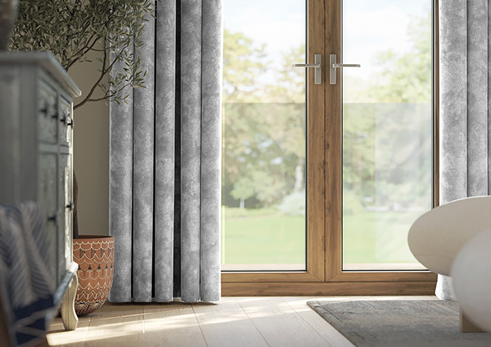 Crushed Velvet, Silver Grey - Made to Measure Curtains - Image 5